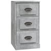 vidaXL Buffet gris b&eacute;ton 36x35,5x67,5 cm bois d'ing&eacute;nierie