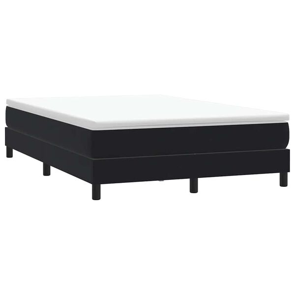 vidaXL Sommier à lattes de lit sans matelas noir 160x210 cm velours