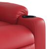 vidaXL Fauteuil inclinable de massage &eacute;lectrique rouge similicuir