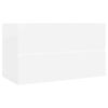 vidaXL Armoire d'&eacute;vier Blanc 80x38,5x45 cm Bois d'ing&eacute;nierie