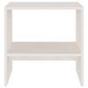 vidaXL Tables de chevet 2 pcs Blanc 40x30,5x40 cm Bois de pin massif