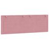 vidaXL Coussin de t&ecirc;te de lit Hanko rose 120 cm velours