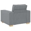 vidaXL Canap&eacute; 3 pcs Gris clair 220 x 80 x 84 cm Tissu en lin m&eacute;lang&eacute;