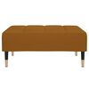vidaXL Repose-pied Marron 78x56x32 cm Velours