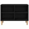 vidaXL Meuble TV Ch&ecirc;ne noir 69,5 x 30 x 50 cm Bois d'ing&eacute;nierie
