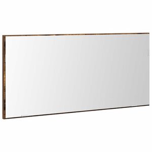 vidaXL Miroir Montage mural Marron 80 x 37 cm Verre et Bois Ing&eacute;nierie