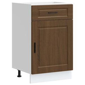 vidaXL Armoire de cuisine Porto ch&ecirc;ne marron bois d'ing&eacute;nierie