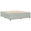 vidaXL Cadre de lit sans matelas gris clair 180x200 cm velours