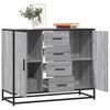 vidaXL Buffet sonoma gris 92x35x76 cm bois d'ingénierie
