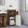 vidaXL Ensemble d'armoire de salle de bain TULUM Ch&ecirc;ne fum&eacute;