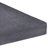vidaXL Plaque de poids de parasol Noir Granite Carré 15 kg
