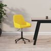 vidaXL Chaise pivotante de bureau Jaune moutarde Velours