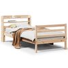 vidaXL Cadre de lit avec t&ecirc;te de lit sans matelas 90x200 cm
