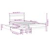 vidaXL Cadre de lit sans matelas cire marron 100x200cm bois pin massif