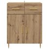 vidaXL Buffet Ch&ecirc;ne artisanal 69,5 x 34 x 90 cm Bois d'ing&eacute;nierie