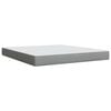 vidaXL Sommier &agrave; lattes de lit avec matelas Gris clair 180x200cm Tissu