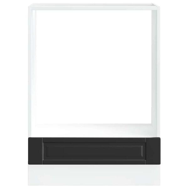 vidaXL Armoire à four Porto noir bois d'ingénierie