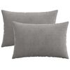 vidaXL Housse de coussin 2 pcs HEERLEN Gris clair 50 x 70 cm