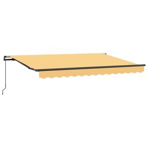vidaXL Auvent r&eacute;tractable Sable 2,5 x 2 m tissu