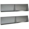 vidaXL Mur de sout&egrave;nement 4 pc 100 x 12 x 40 cm Acier galvanis&eacute;