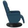 vidaXL Fauteuil inclinable de massage avec repose-pied bleu velours