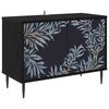 vidaXL Meuble TV DOKKUM 69 x 33 x 50,5 cm Ch&ecirc;ne noir Bois d'ing&eacute;nierie