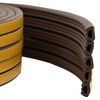 vidaXL joint de fen&ecirc;tre autocollant Marron 10 x 6 mm 12 m Mousse EPDM