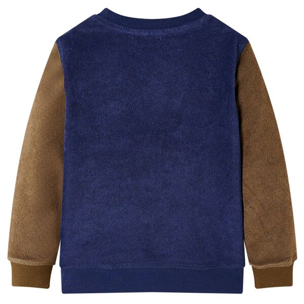 Sweatshirt pour enfants bleu marine foncé 128