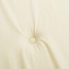 vidaXL Coussin de banc de jardin crème 150x50x4 cm tissu oxford