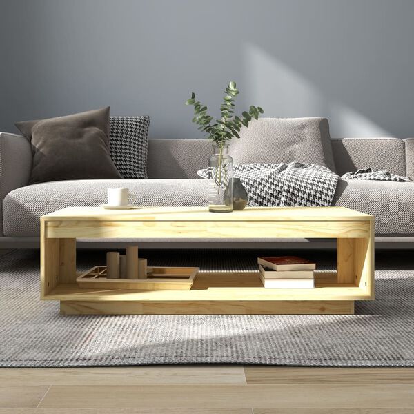 vidaXL Table basse 110x50x33,5 cm bois de pin massif
