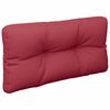 vidaXL Coussin de palette rouge bordeaux 70x40x12 cm tissu