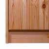 vidaXL Armoire &agrave; chaussures 2 rabats 113x35x89 cm Bois de sapin solide