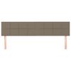 vidaXL T&ecirc;tes de lit Taupe 160x5x78/88 cm Tissu