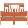 vidaXL Cadre de lit sans matelas cire marron 140x200cm bois pin massif
