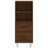 vidaXL Buffet Ch&ecirc;ne marron 34,5x34x90 cm Bois d'ing&eacute;nierie