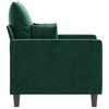 vidaXL Fauteuil Vert foncé 60 cm Velours