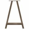 vidaXL Pieds de table &agrave; manger en forme de A, 2 pi&egrave;ces, 60 x (72-73) cm, acier