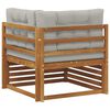 vidaXL Canap&eacute; d'angle ext&eacute;rieur Bois d'Acacia Massif Naturel