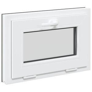 vidaXL Fen&ecirc;tre de sous-sol RISOR 60 x 40 cm PVC et verre Anthracite