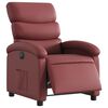 vidaXL Fauteuil inclinable &eacute;lectrique Rouge bordeaux Similicuir