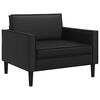vidaXL Fauteuil XL Noir Simili cuir