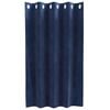 vidaXL Rideaux occultants 2 pcs Bleu fonc&eacute; 140 x 140 cm Velours
