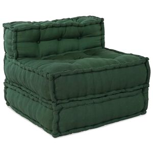 vidaXL Canap&eacute; modulaire vert 70x70x54 tissu
