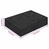 vidaXL Tapis en Caoutchouc Noir Caoutchouc