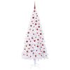 vidaXL Sapin de Noël artificiel avec 300 LED Blanc 210 cm PVC et Acier