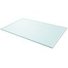 vidaXL Dessus de table rectangulaire en verre trempé 1000 x 620 mm