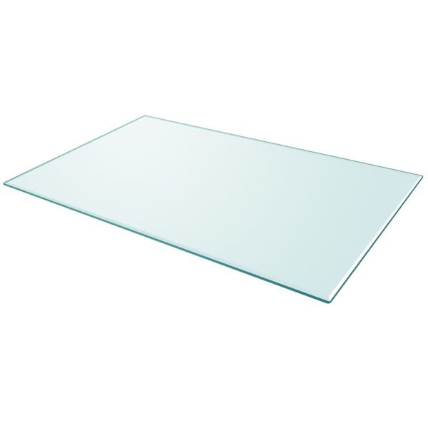 vidaXL Dessus de table rectangulaire en verre trempé 1000 x 620 mm