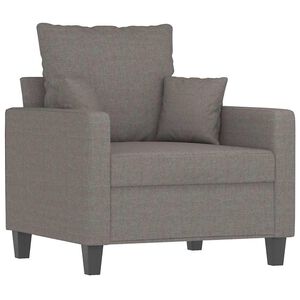 vidaXL Fauteuil Taupe 60 cm Tissu