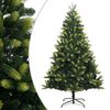 vidaXL Sapin de No&euml;l artificiel &agrave; charni&egrave;res avec support 150 cm