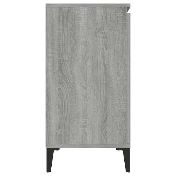 vidaXL Buffet Sonoma gris 102x35x70 cm Bois d'ing&eacute;nierie